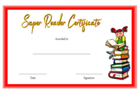 Super Reader Certificate Template Top 7 Best Ideas Free With Accelerated Reader Certificate Templates