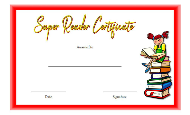 Super Reader Certificate Template Top 7 Best Ideas Free With Accelerated Reader Certificate Templates