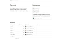 Supercharge Your Meetings With Notion Pertaining To Off Site Meeting Agenda Template