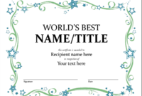 Superlative Certificate Template Professional Templates With Regard To Quality Superlative Certificate Templates