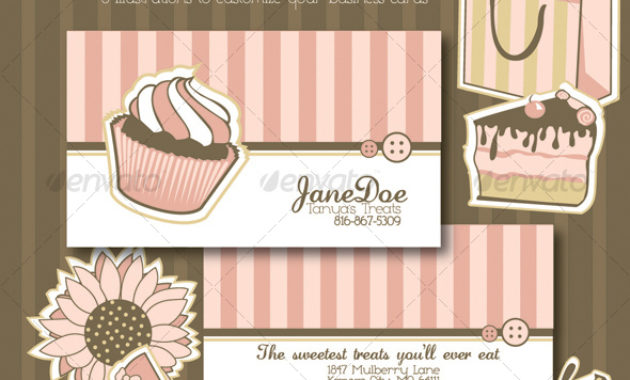 Sweet Treats Business Cardsrfertner Graphicriver In Google Search Business Card Template