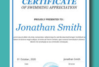 Swimming Certificate Example Psd Design Room Surf In Free Choir Certificate Templates 2020 Designs