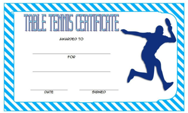 Table Tennis Certificate Templates Editable 10 Best Designs Intended For Quality Badminton Certificate Template Free 12 Awards