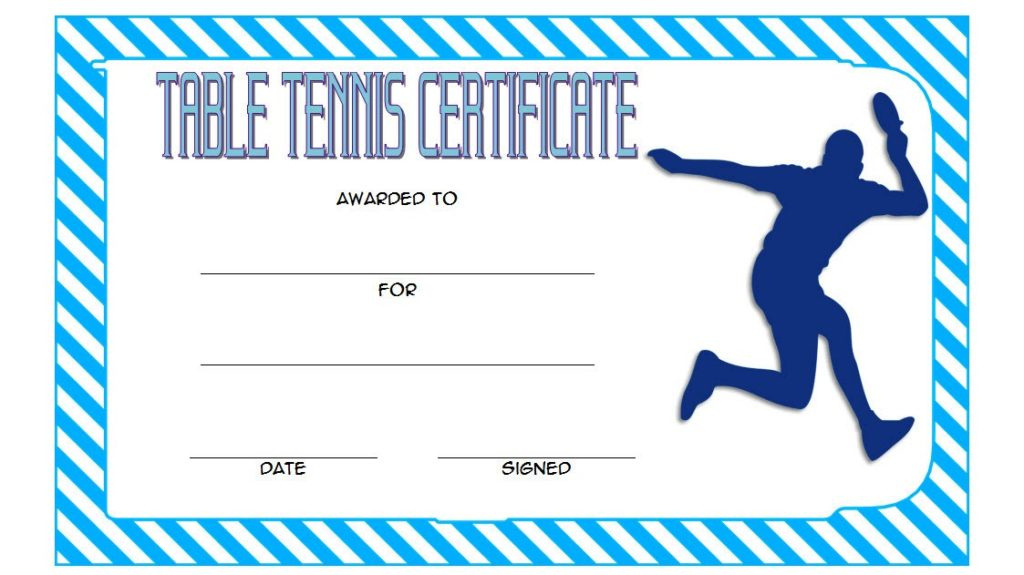 Table Tennis Certificate Templates Editable 10 Best Designs Intended For Quality Badminton Certificate Template Free 12 Awards