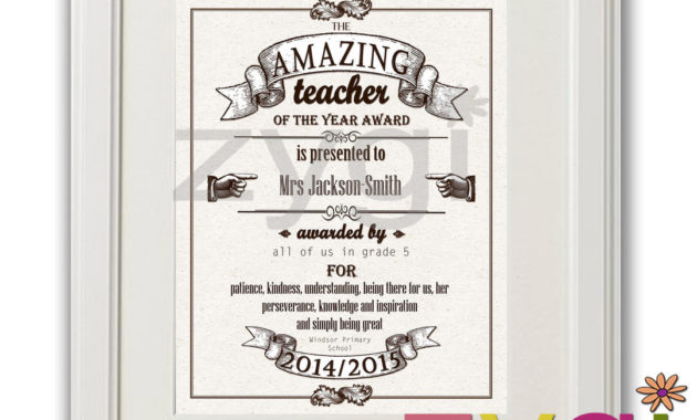 Teacher Appreciation Editable Certificate Vintage Style With Free Teacher Appreciation Certificate Free Printable