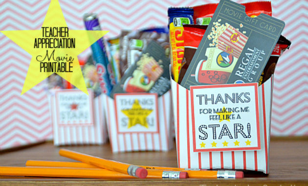 Teacher Appreciation Gift Movie Gift Card Idea In Movie Gift Certificate Template