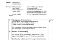 Template Safety Committee Meeting Minutes Template In Quality Safety Committee Meeting Template