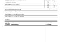 Template Safety Committee Meeting Minutes Template Osha With Amazing Safety Meeting Minutes Template