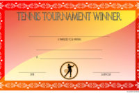 Tennis Tournament Certificate Templates 8 Sporty Designs Throughout Basketball Gift Certificate Template