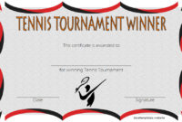 Tennis Tournament Certificate Templates 8 Sporty Designs Throughout Volleyball Tournament Certificate 8 Epic Template Ideas