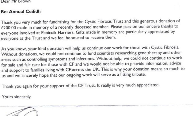 Thank You Letter Template For Donation This Story Behind Regarding Business Donation Letter Template
