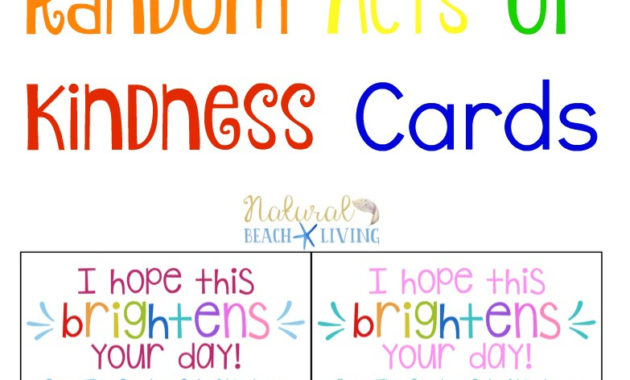 The Best Random Acts Of Kindness Printable Cards Free In For Awesome Kindness Certificate Template Free