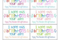 The Best Random Acts Of Kindness Printable Cards Free Within Printable Certificate For Take Your Child To Work Day