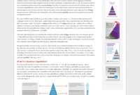 The Business Capability Map A Critical Yet Often Within Business Capability Map Template