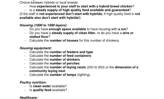 The Poultry Industry Worksheet Answers Briefencounters Throughout Ranch Business Plan Template