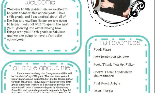 The Wonderful World Of Special Education Meet The Teacher Inside Quality Meet The Teacher Template