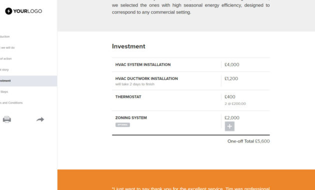 This Free Hvac Proposal Template Won 10M Of Business Intended For Hvac Proposal Template