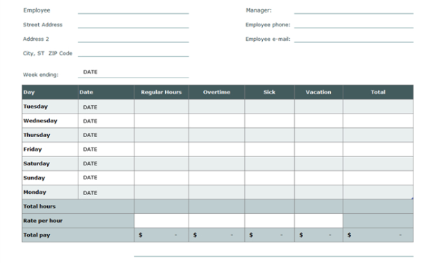 Timesheet Templates The Good The Bad The Pointless Timely In Time Management Log Template