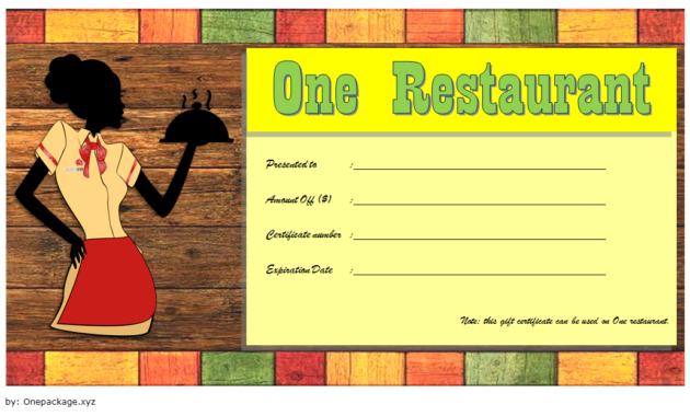 Top 12 Restaurant Gift Certificates New York City Free Within Printable Restaurant Gift Certificates Printable