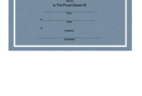 Top 13 Certificate Of Ownership Templates Free To Download In Amazing Certificate Of Ownership Template