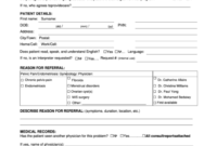 Top 22 Physician Referral Form Templates Free To Download Within Best Referral Certificate Template