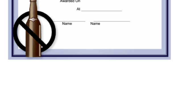 Top 46 Certificate Of Sobriety Templates Free To Download Throughout Awesome Certificate Of Sobriety Template Free