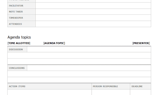 Top 5 Free Meeting Minutes Templates Word Templates With Regard To Meeting Notes Template Word