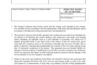 Top 6 Roof Certification Form Templates Free To Download Within Roof Certification Template