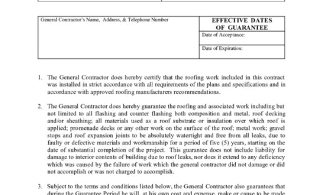Top 6 Roof Certification Form Templates Free To Download Within Roof Certification Template