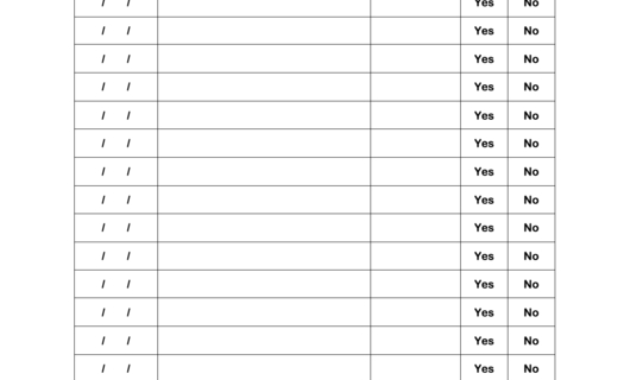 Top Tardy Sign In Sheets Free To Download In Pdf Format Intended For Child Visitation Log Template