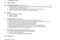 Town Hall Meeting Agenda Template In It Steering Committee Agenda Template
