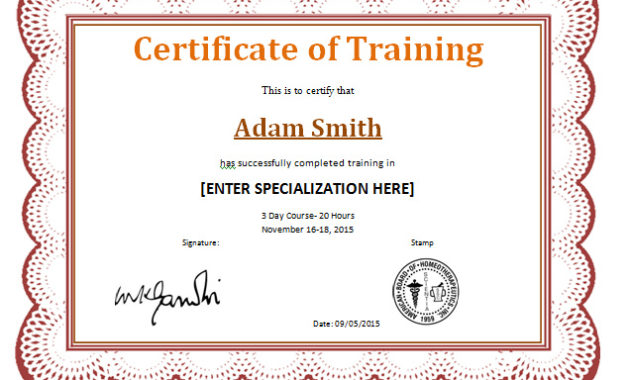 Training Certificate Template Doc Planner Template Free Inside Training Completion Certificate Template 10 Ideas