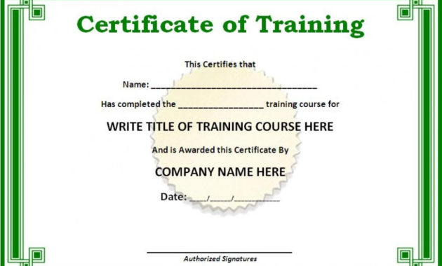 Training Certificate Template Word Free Download Learn The Pertaining To Amazing Certificate Templates For Word Free Downloads