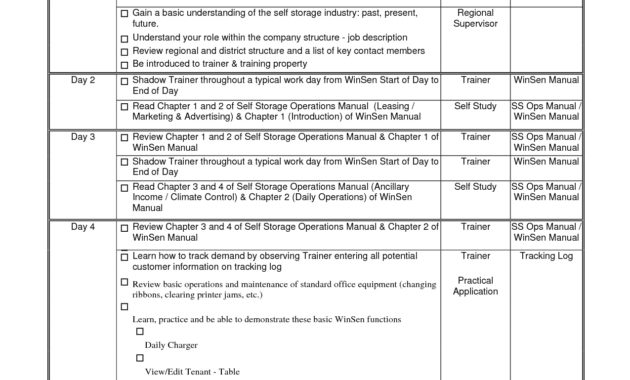 Training Schedule Template For New Employees Printable With Free Training Agenda Template