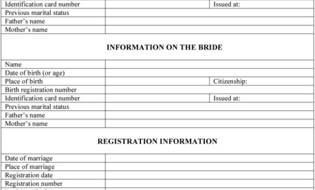 Translation Of Mexican Birth Certificate To English In Free Mexican Marriage Certificate Translation Template