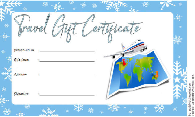 Travel Gift Certificate Editable 10 Modern Designs Intended For Best Fishing Gift Certificate Template