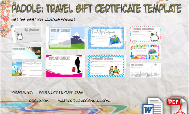 Travel Gift Certificate Templates 10 Best Ideas Free Intended For Free Free Wedding Gift Certificate Template Word 7 Ideas