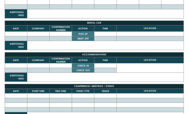 Travel Itinerary Template Wanew Intended For Sample Business Travel Itinerary Template
