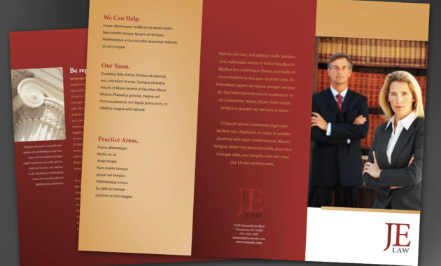 Tri Fold Brochure Template For Attorney Law Firm Order Inside Business Plan Template Law Firm