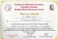 Ugcdae Consortium For Scientific Research For International Conference Certificate Templates
