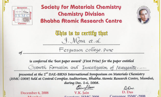 Ugcdae Consortium For Scientific Research For International Conference Certificate Templates