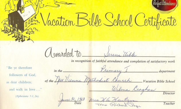 Uibles A Family Blog June 2013 Inside Best Vbs Certificate Template