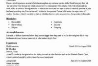 Unit Id Resume Example Ross Distribution Center Chester With Regard To Ross School Of Business Resume Template