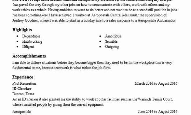 Unit Id Resume Example Ross Distribution Center Chester With Regard To Ross School Of Business Resume Template