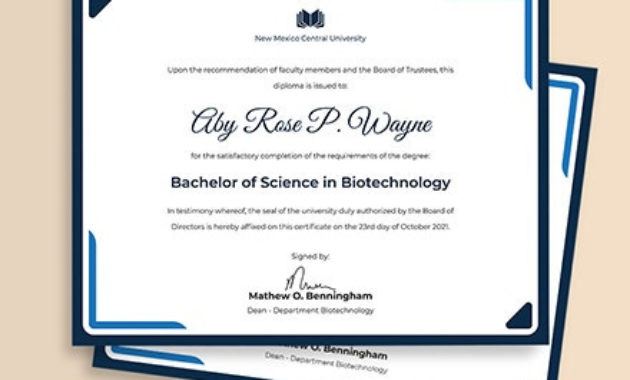 University Diploma Certificate Template Word Psd Inside Certificate Template For Pages