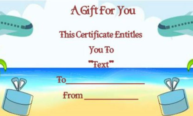 Vacation Gift Certificate Template 34 Word Psd Files For Throughout Free Free Travel Gift Certificate Template