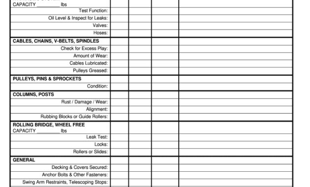 Vehicle Lift Inspection Checklist Fill Online Printable Inside Quality Vehicle Inspection Log Template