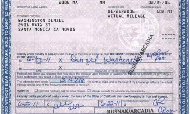 Vehicle Titles Asl Shipping Line Inside Certificate Of Championship