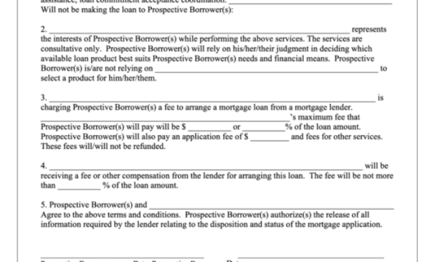 Vermont Broker/Prospective Borrower Agreement Template Regarding Business Broker Agreement Template