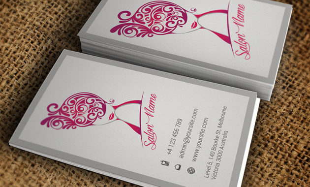 Vertical Beauty Salon Business Card Premium Business Pertaining To Hair Salon Business Card Template